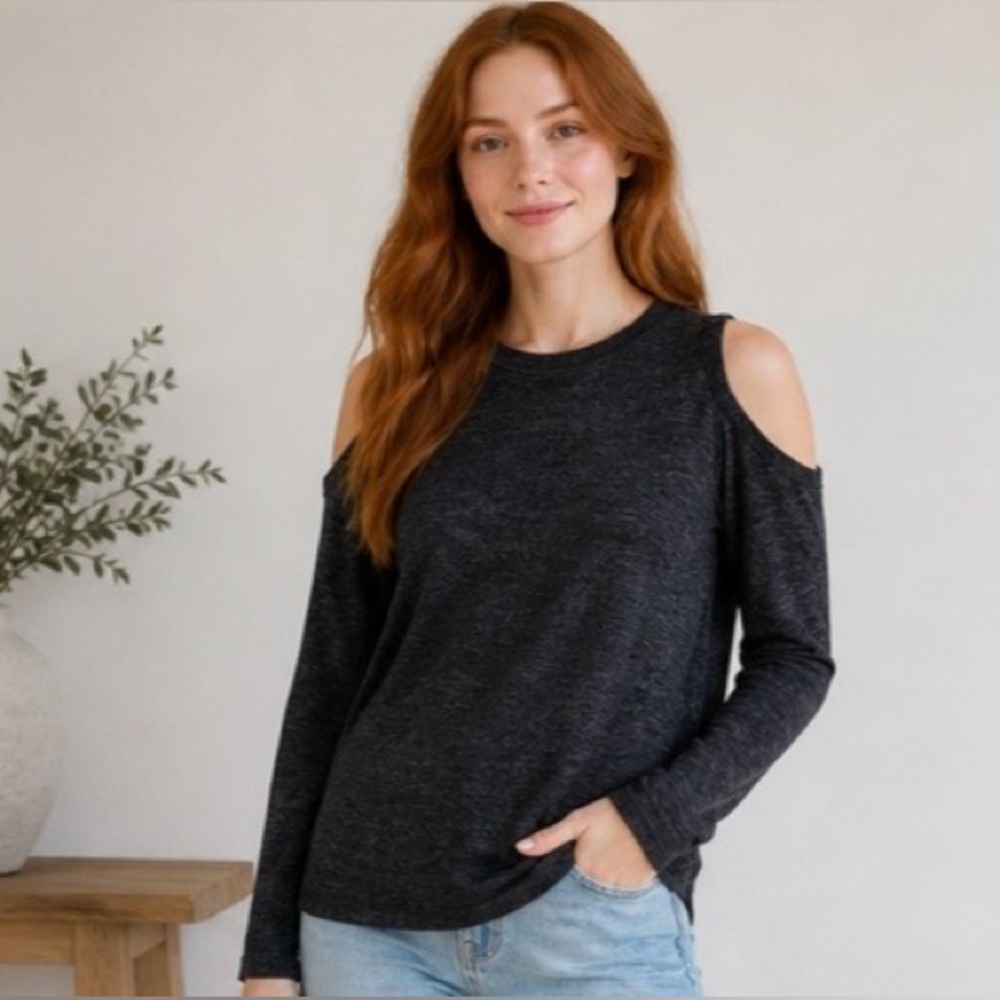 NWOT Calvin Klein Jeans Charcoal Top
